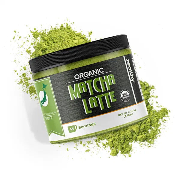 Organic Matcha Latte with Ashwagandha