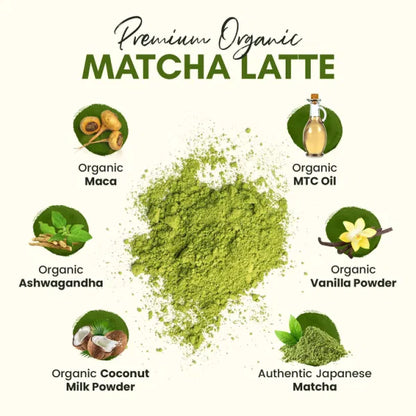 Organic Matcha Latte with Ashwagandha