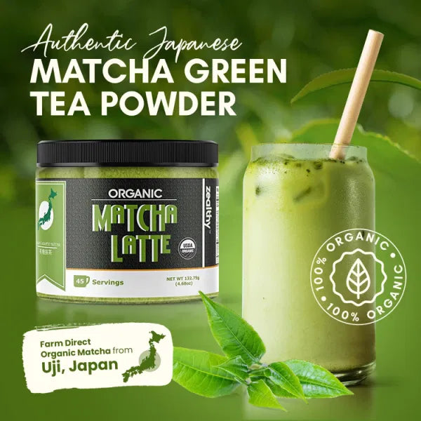 Organic Matcha Latte with Ashwagandha